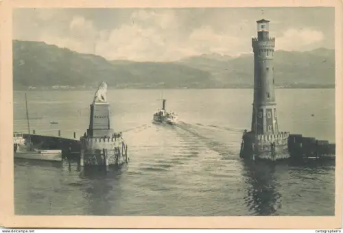 A5841 Germany Lindau imm Bodensee Hafeneinfahrt