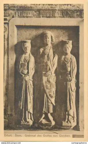 A5841 Germany Erfurt Dom Grabmal des Grafen von Gleichen