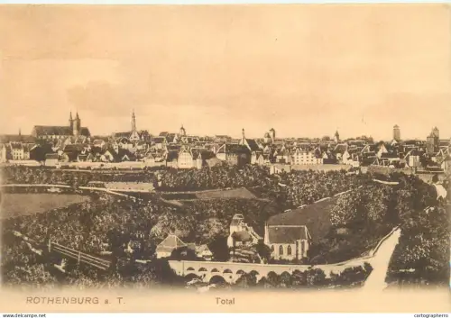 A5841 Germany Rothenburg ob der Tauber panorama