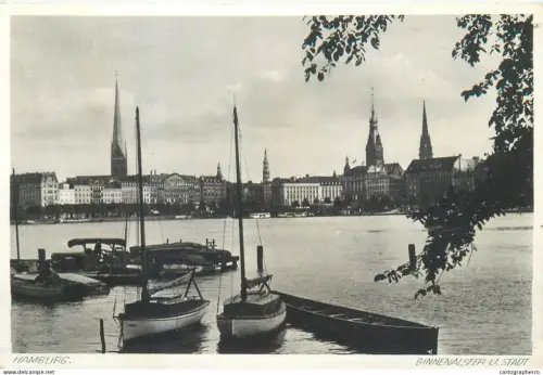 A5841 Germany Hamburg Binnenalster u. Stadt