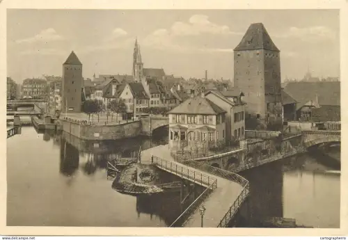 A5840 France Alsace Strasbourg Blick v. d . gedecken Brucke