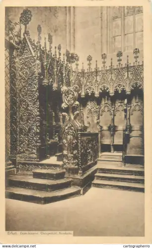 A5840 Germany Erfurt Dom Inneres Chorgestuhl