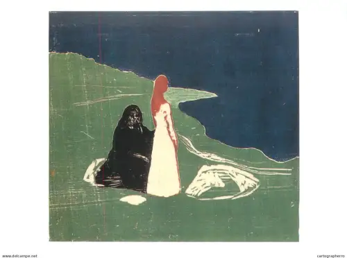 A5429 Fine art Edward Munch Two women on the seashore