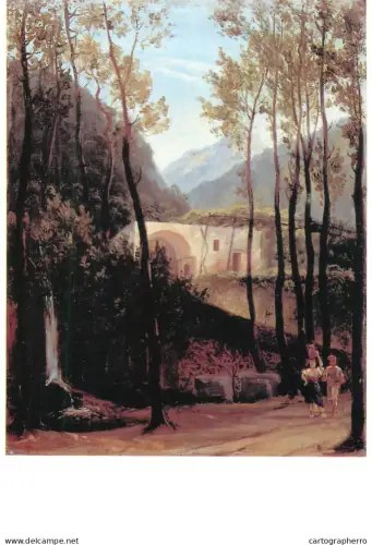 A5429 Fine art Carl Eduard Ferdinand Blech Italian forest landscape