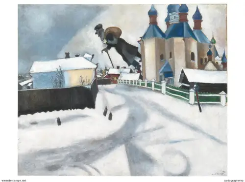A5429 Fine art Marc Chagall Over Witebsk