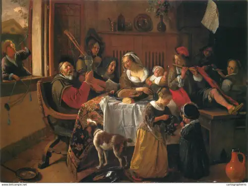 A5429 Fine art Jan Steen The merry family