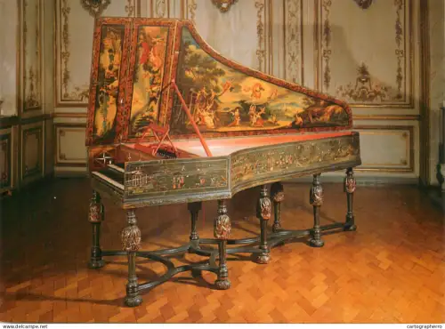 A5429 Fine art Harpsichord with lacquer painting Christian Zell