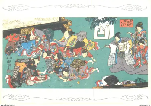 A5428 Fine art In with the fortune! Out with the devil! Kuniyoshi Utagawa