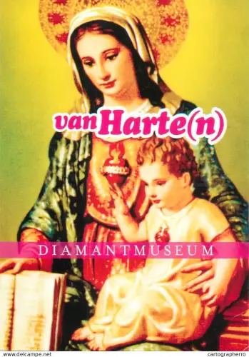 A5428 Fine art Mary and Child Exebition Flemish Heart