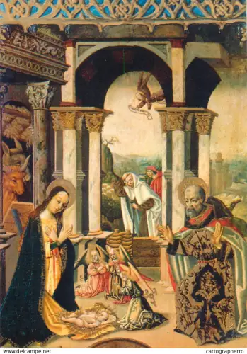 A5428 Fine art Nativity Perpignan Cathedral Catalan school