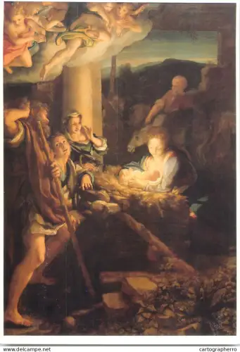 A5428 Fine art Nativity Antonio da Correggio