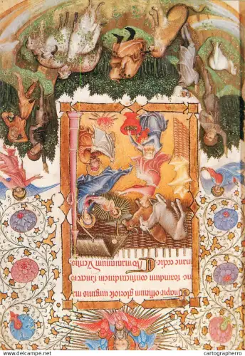 A5427 Religious fine art postcard The Annunciation to the Shepherds Carte de Ore