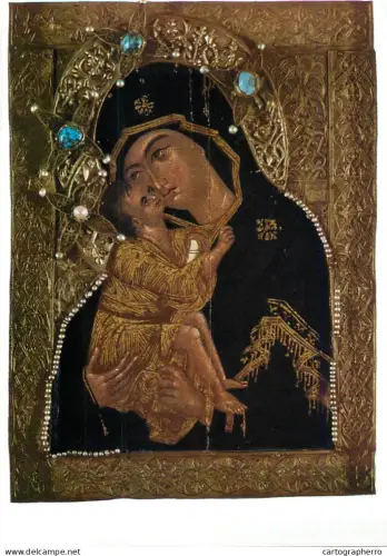 A5427 Religious fine art postcard Our Lady of the Don (Donskaya)
