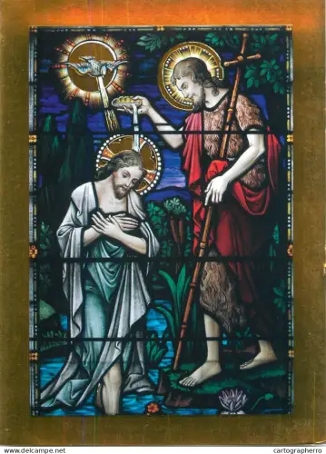 A5427 Religious fine art postcard The baptism of Jesus