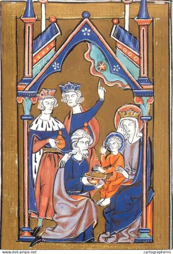 A5427 Religious fine art postcard The Adoration of the Magi
