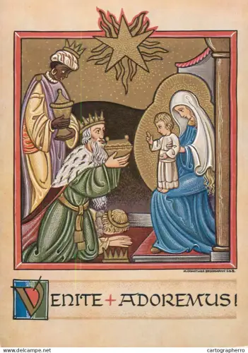 A5427 Religious fine art postcard Adoration of the Magi