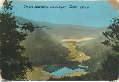 A5839 France Retournemer & Longmer (Vosges) picturesque scenery panoramic view