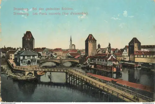 A5838 France Strasbourg Alsace Les Ponts couverts