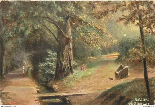 A5838 Raphael Tuck "Oilette" Postcard Harzburg Philosophenweg