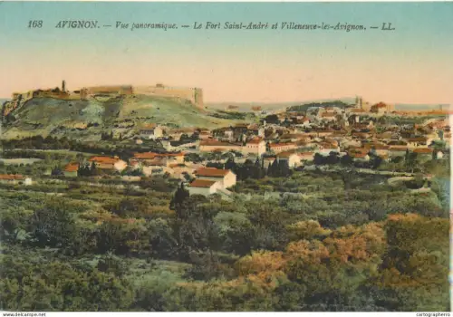 A5838 France Avignon vue panoramique avec Le Fort Saint Andre