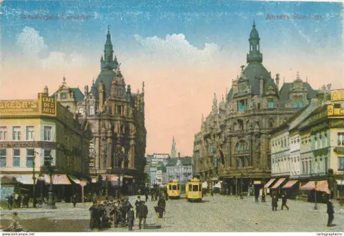 A5838 Belgium Antwerpen Leysstraat tramway