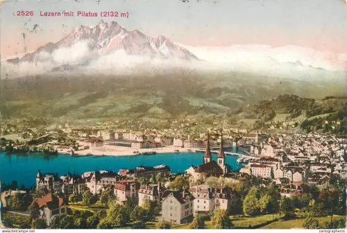 A5838 Switzerland Luzern mit Pilatus