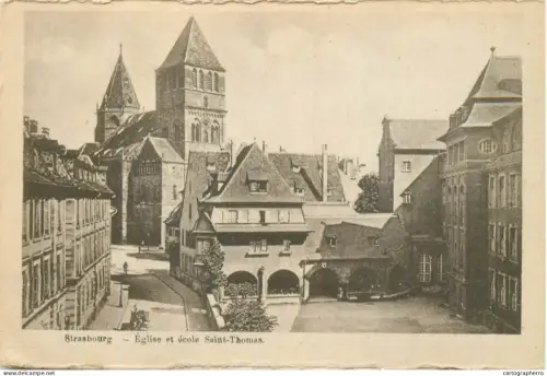 A5837 France Strasbourg Eglise et ecole Saint Thomas