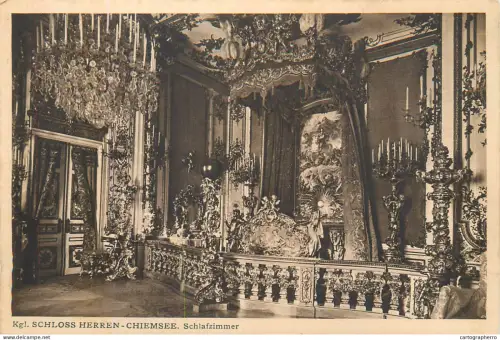 A5837 Germany Konigliche Schloss Herrenchiemsee Schlafzimmer