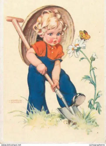 A6213 Lungershausen girl gardening