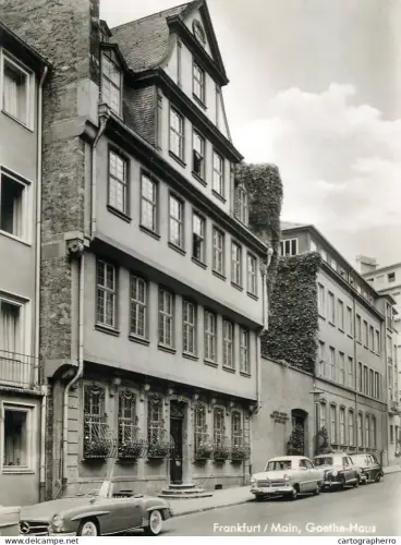 A6212 Frankfurt a. Main Goethe-Haus alte Autos