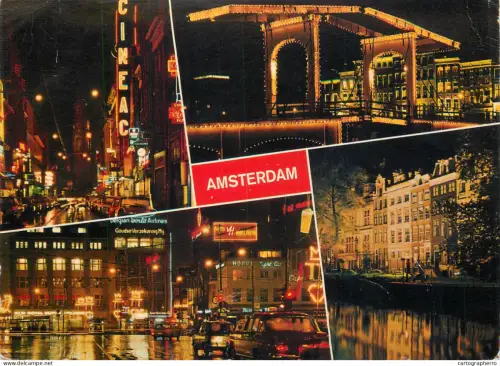 A5757 Netherland Amsterdam at night Megere Brug