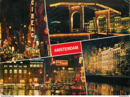 A5757 Netherland Amsterdam at night Megere Brug