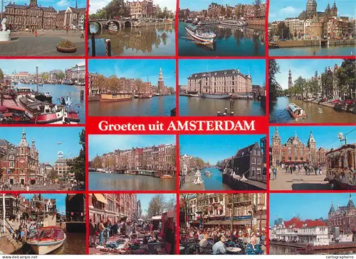 A5757 Netherland Amsterdam Dam Square Grachtengordel multiple attraction sites