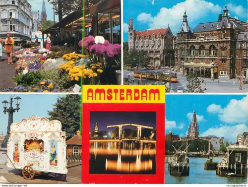 A5757 Netherland Amsterdam Magere Brug Central station