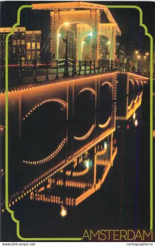 A5757 Netherland Amsterdam De Magere Brug wooden bridge