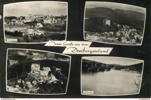 A6216 Germany Postcard Bavaria - Dreiburgenland: Fürstenstein, Saldenburg, Englburg & Rothauersee