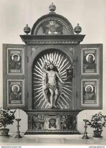 A6216 Germany Postcard - Kupferberg Frankenwald: St. Veit Church Renaissance Altar