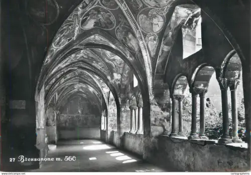 A6216 Italy Postcard - Bressanone / Brixen: Cathedral Cloister Gothic Frescoes Art