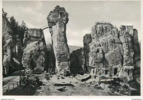 A6216 Germany Postcard - Externsteine Rock Formation, Teutoburgerwald