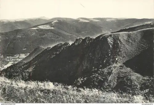 A6216 France Postcard - Le Hohneck (1366m) Panorama to Schnepfenried & Grand-Ballon