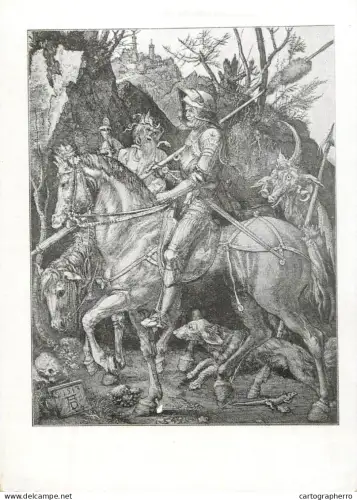 A6215 Vintage Art Postcard Albrecht Dürer - Knight, Death and the Devil
