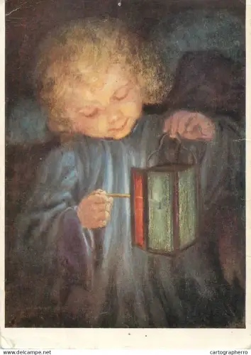 A6215 M. Spotl Cute Blond Child Lighting Lantern