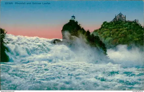 A5891 Switzerland Rheinfall und Schloss Laufen