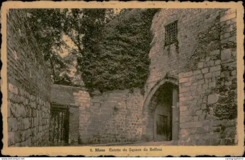A5891 Belgium Mons entree du Square du Beffroi