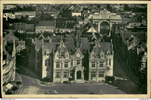 A5891 Belgium Ypres Palais de Justice vue panoramique