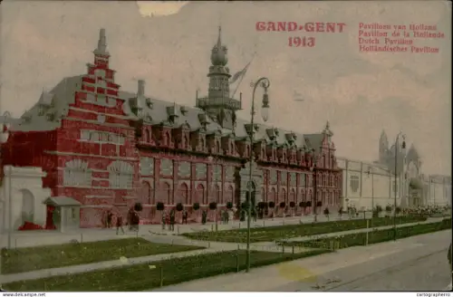 A5891 Belgium Gent Exposition 1913 Dutch Pavillon