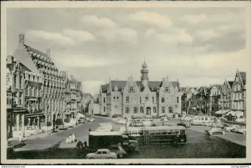A5891 Belgium Ypres Grand Place Hotel de Ville et Palais de Justice