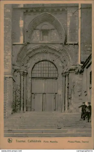 A5891 Belgium Tournai Cathedrale Porte Mantille