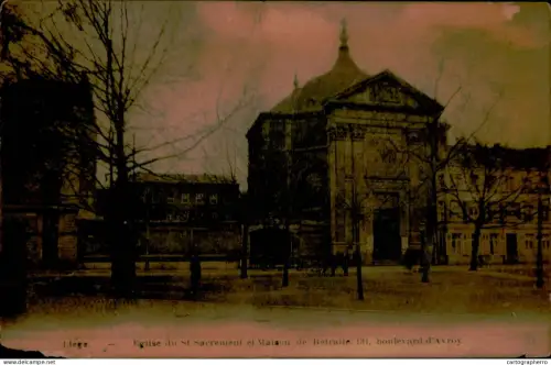 A5890  Belgium Liege Eglise du Saint Sacrament et Maison du Retraite