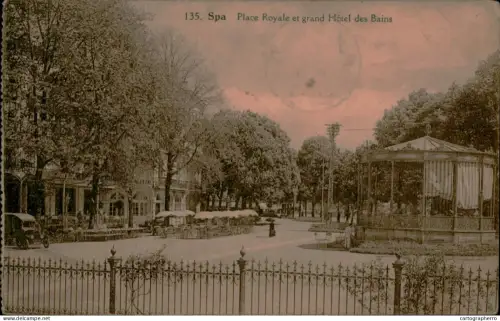 A5890 Belgium Spa Place Royale et Grand Hotel des Bains